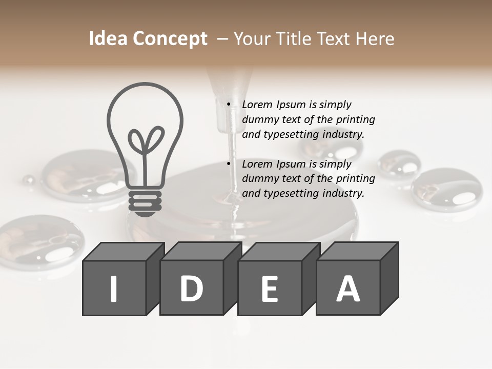 Flowing Experiment Ball PowerPoint Template