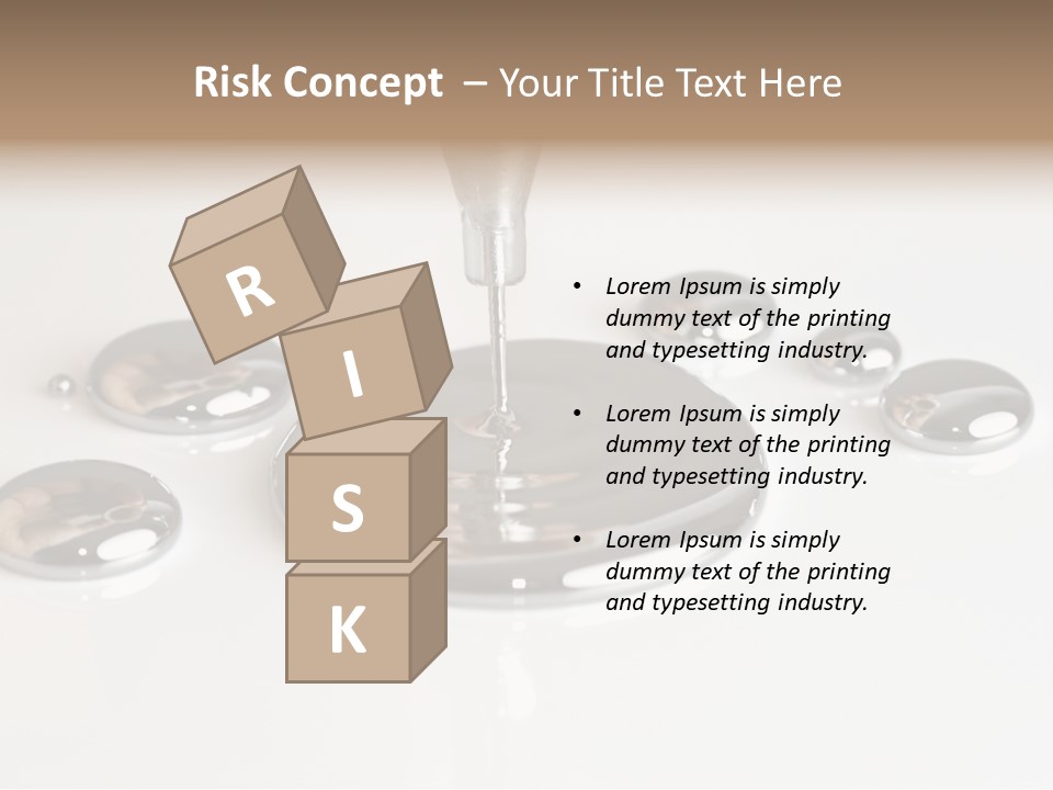 Flowing Experiment Ball PowerPoint Template