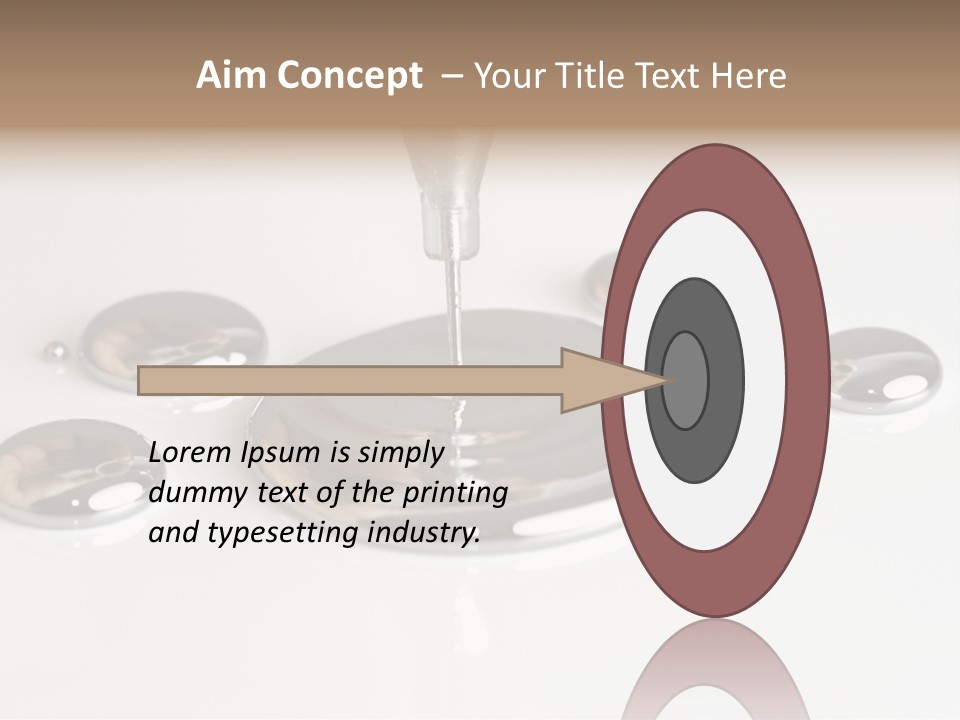 Flowing Experiment Ball PowerPoint Template