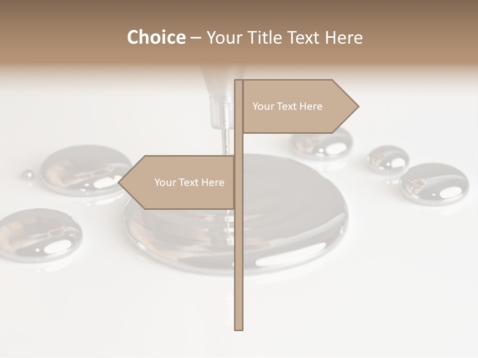 Flowing Experiment Ball PowerPoint Template
