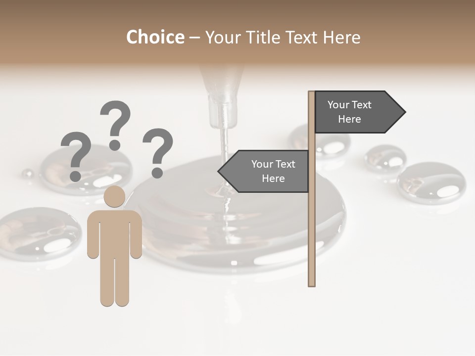 Flowing Experiment Ball PowerPoint Template