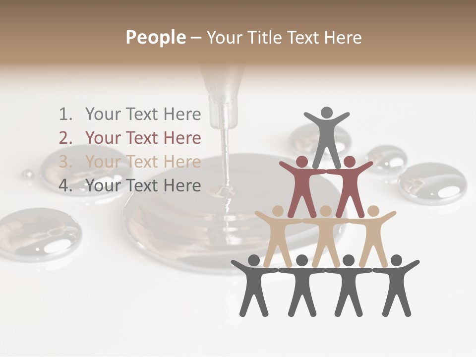 Flowing Experiment Ball PowerPoint Template