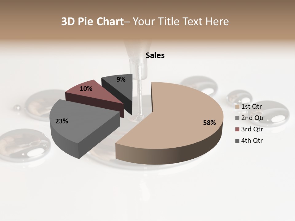 Flowing Experiment Ball PowerPoint Template