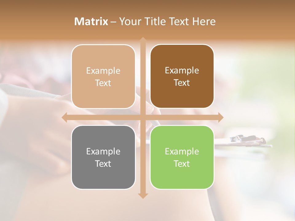 Paper Line Hands PowerPoint Template