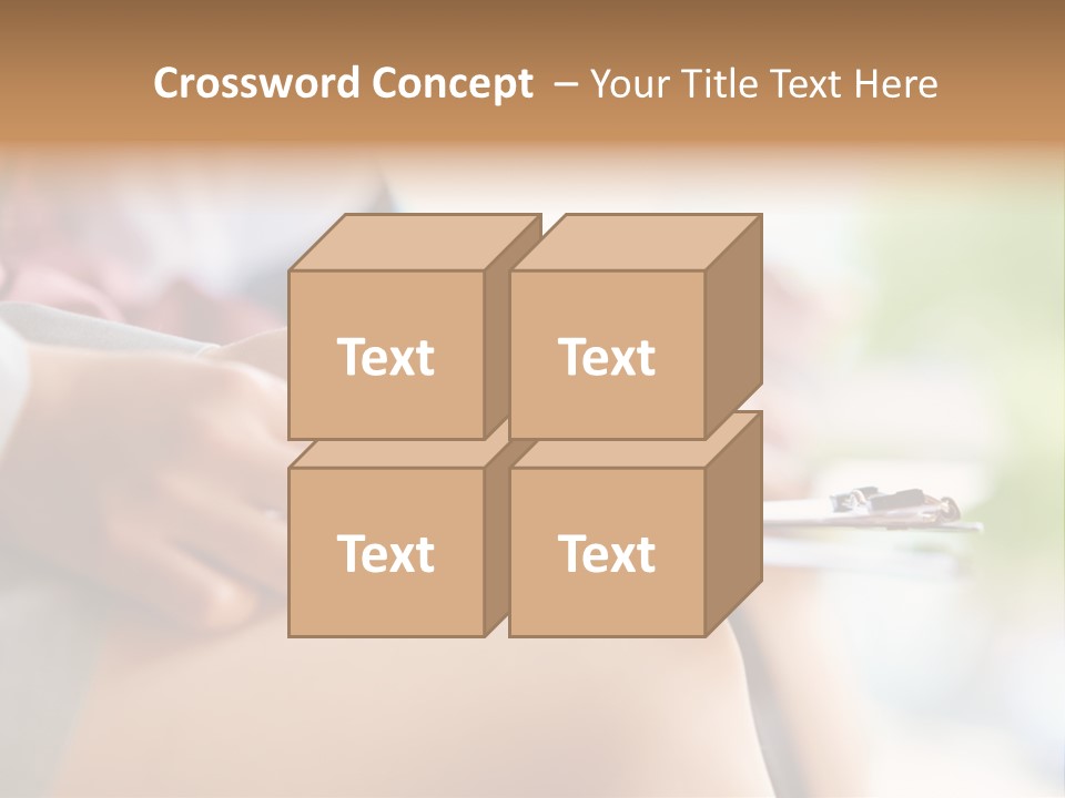 Paper Line Hands PowerPoint Template