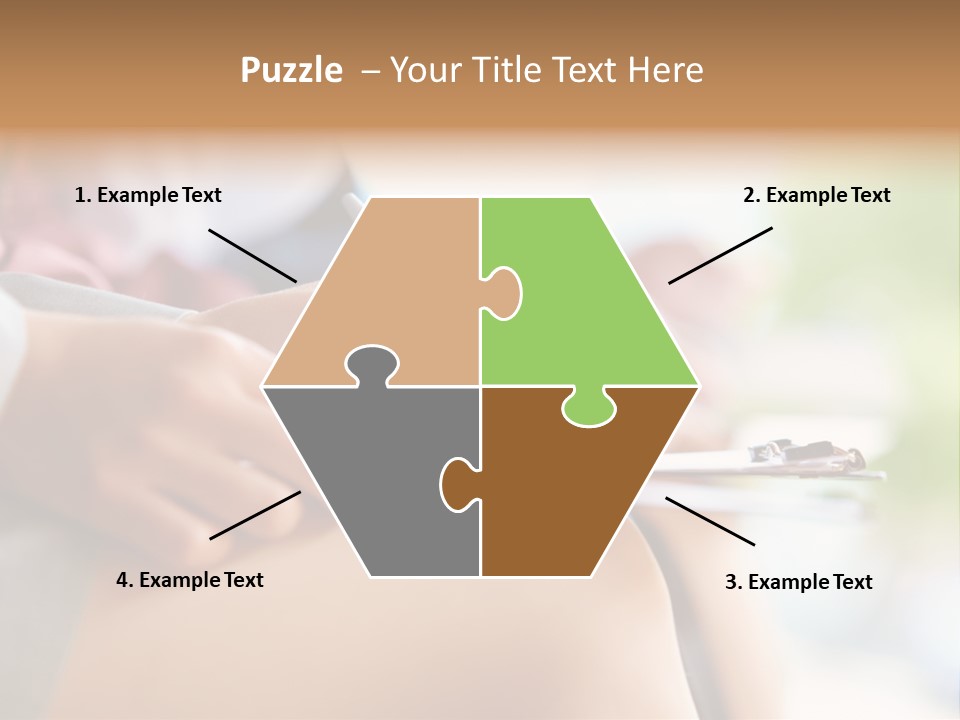Paper Line Hands PowerPoint Template