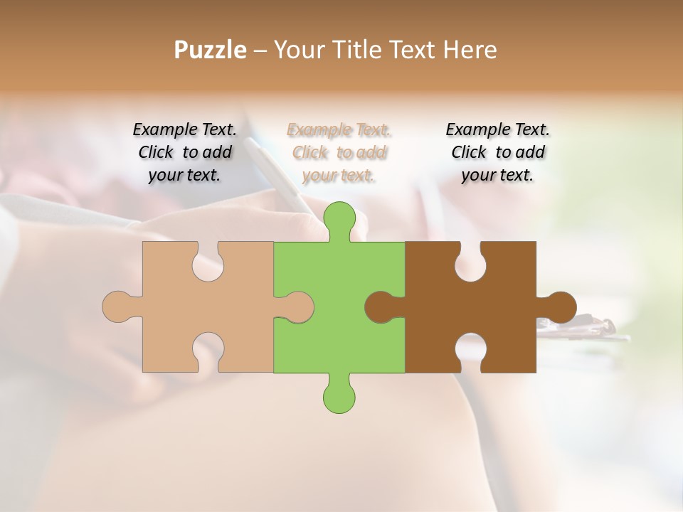 Paper Line Hands PowerPoint Template