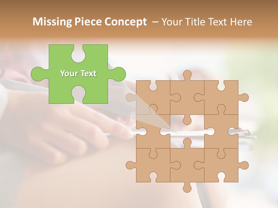 Paper Line Hands PowerPoint Template