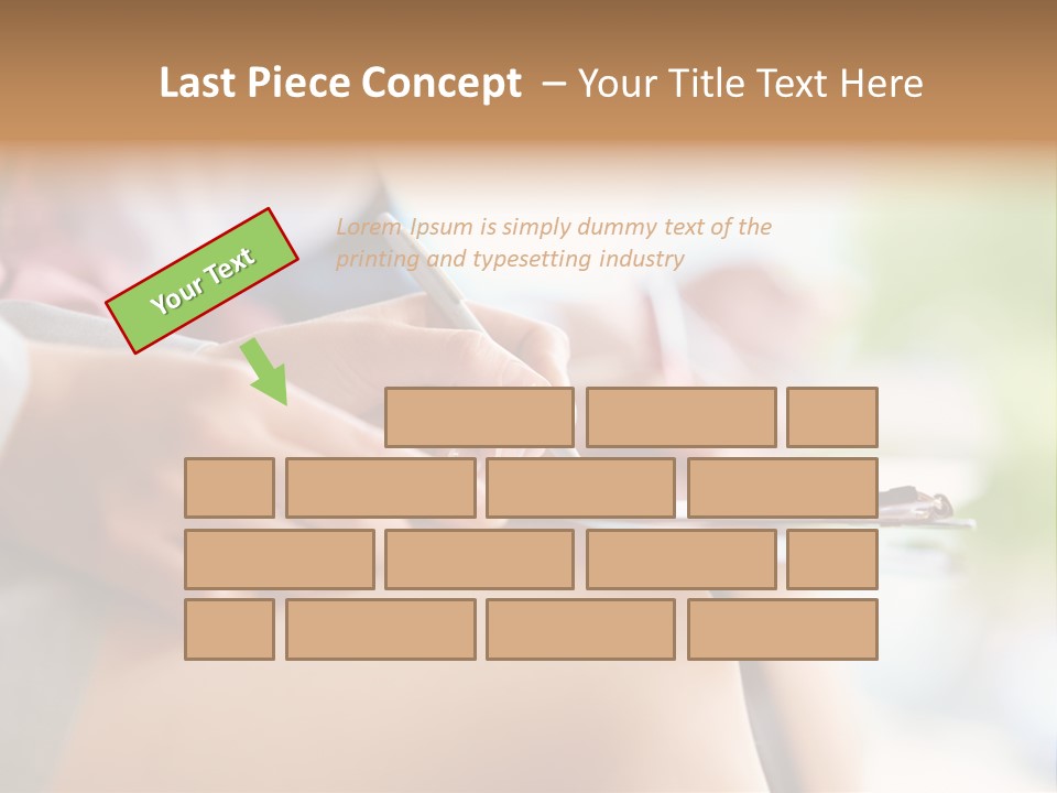 Paper Line Hands PowerPoint Template