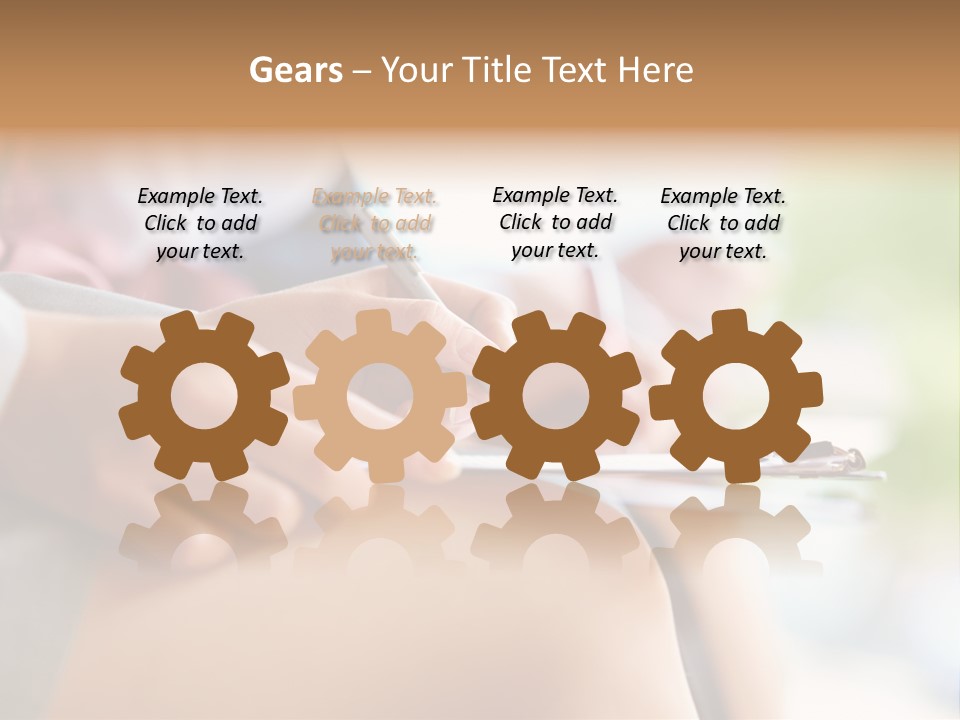 Paper Line Hands PowerPoint Template