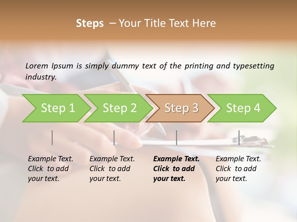 Paper Line Hands PowerPoint Template