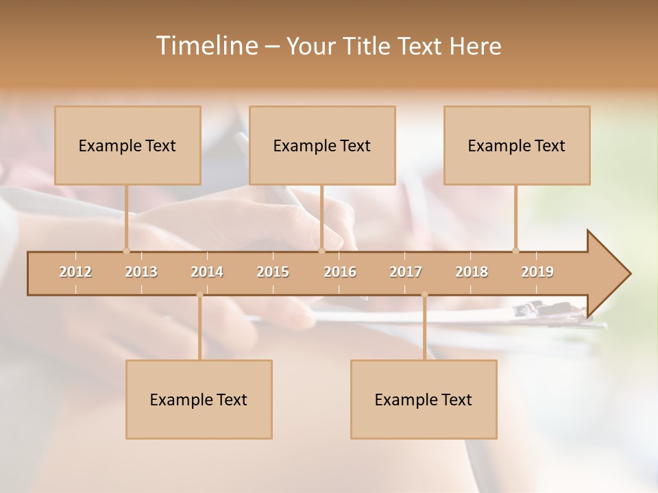 Paper Line Hands PowerPoint Template