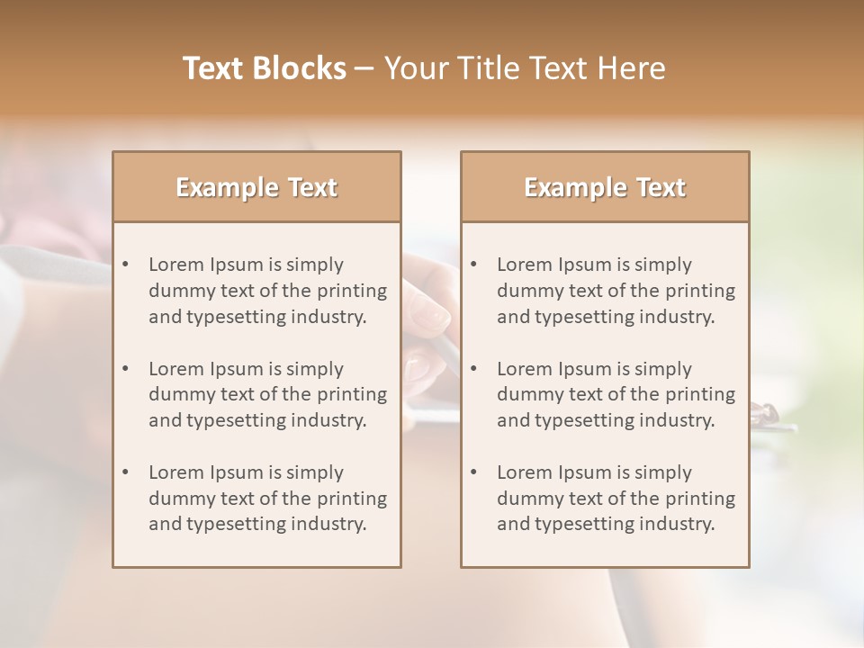 Paper Line Hands PowerPoint Template