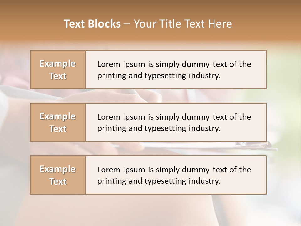 Paper Line Hands PowerPoint Template