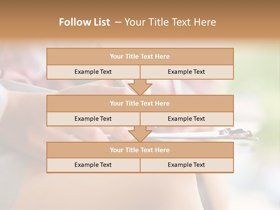 Paper Line Hands PowerPoint Template