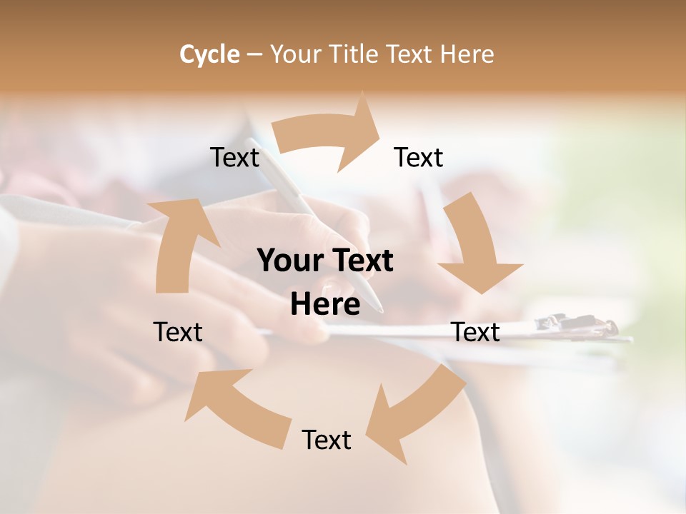 Paper Line Hands PowerPoint Template