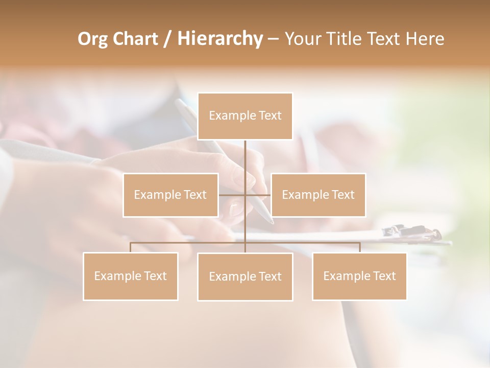 Paper Line Hands PowerPoint Template