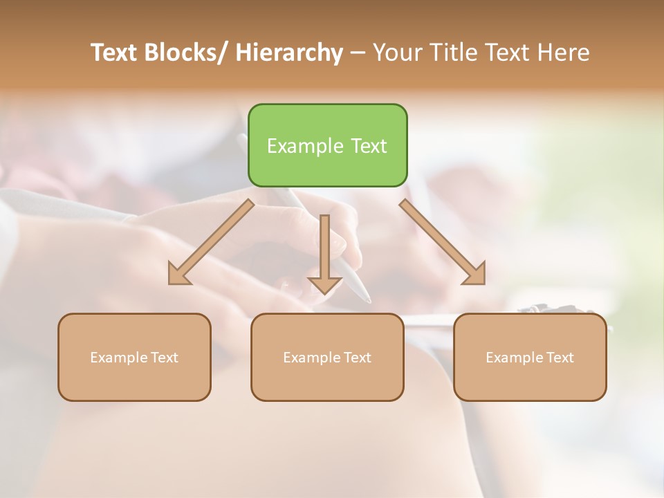 Paper Line Hands PowerPoint Template