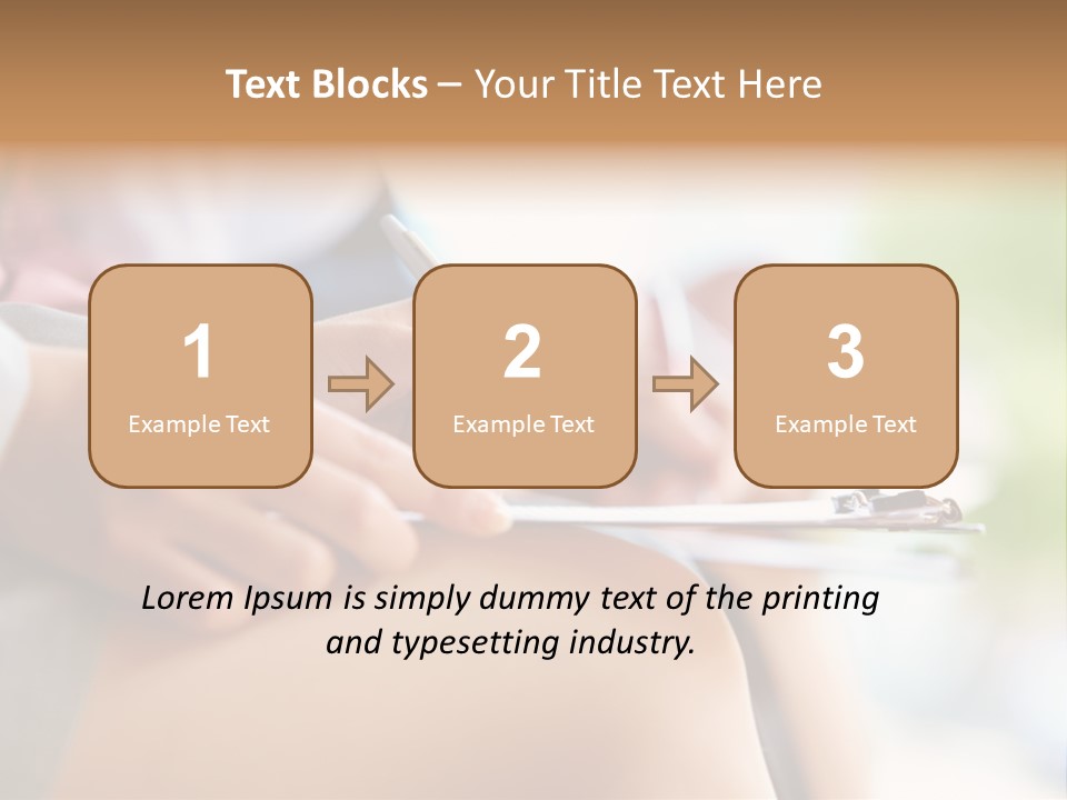 Paper Line Hands PowerPoint Template