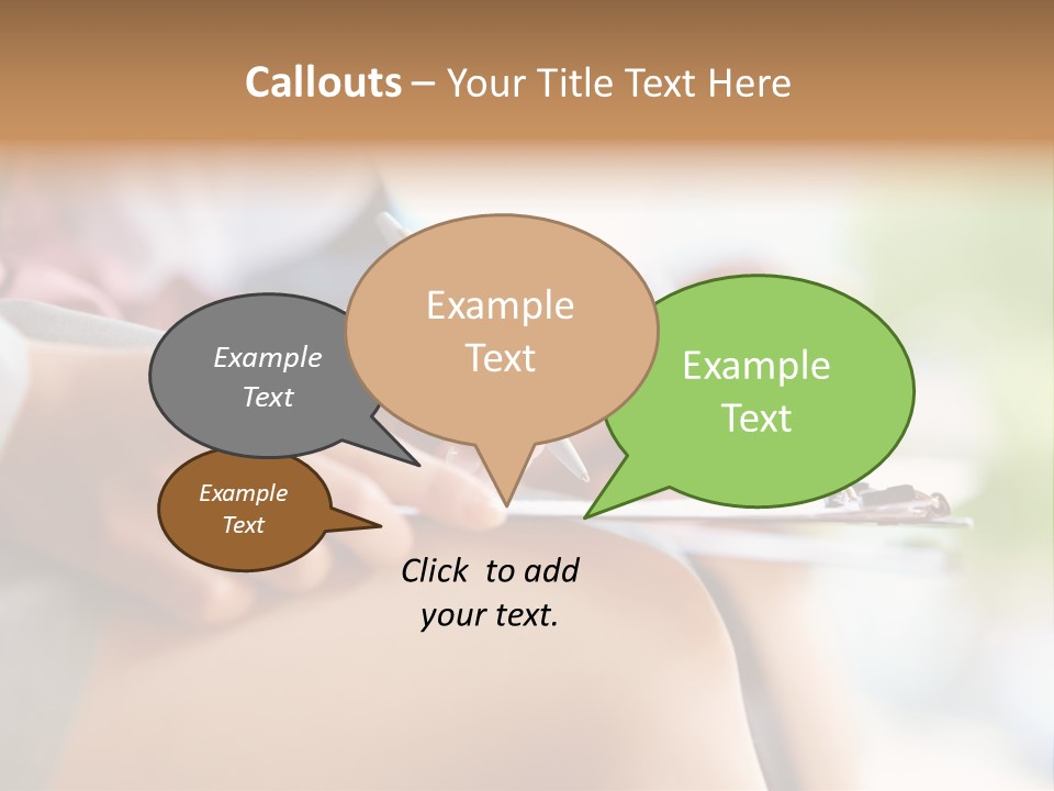 Paper Line Hands PowerPoint Template