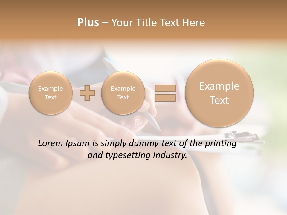 Paper Line Hands PowerPoint Template