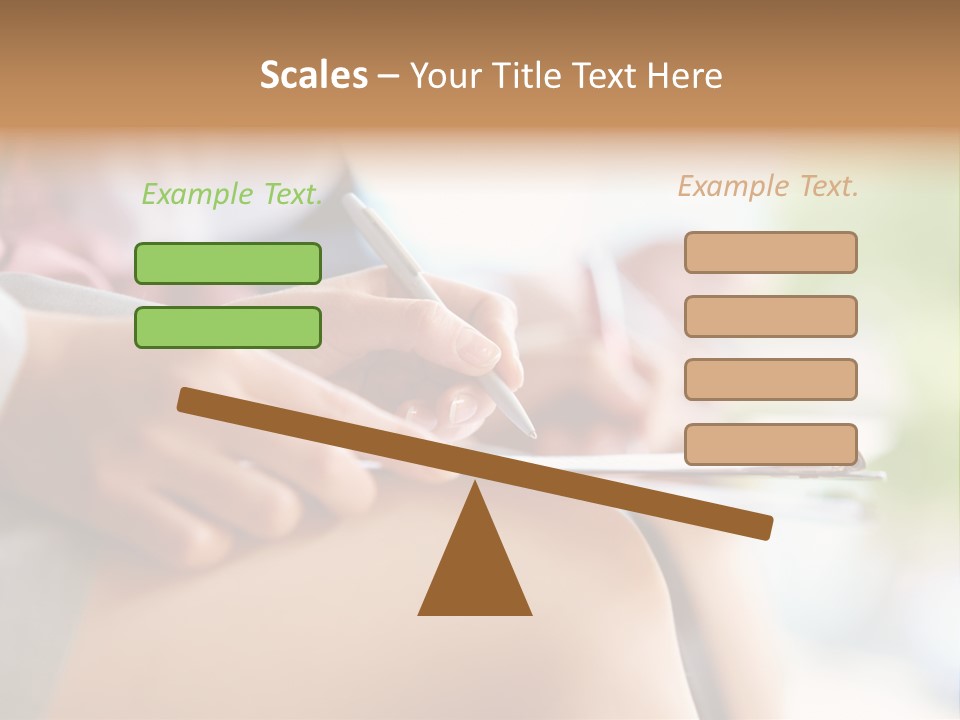 Paper Line Hands PowerPoint Template