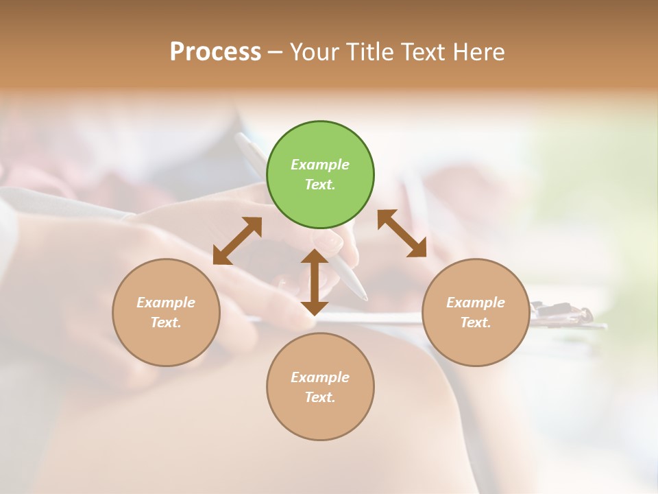 Paper Line Hands PowerPoint Template