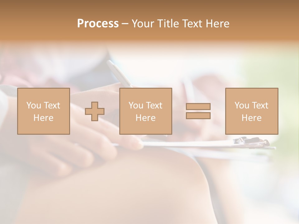 Paper Line Hands PowerPoint Template