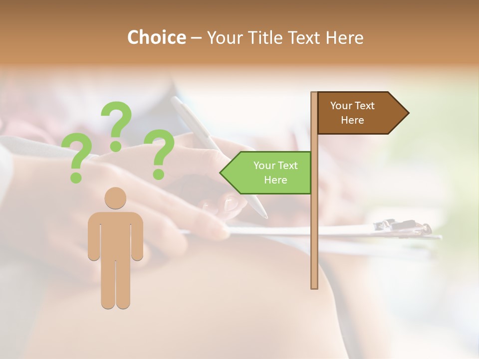 Paper Line Hands PowerPoint Template