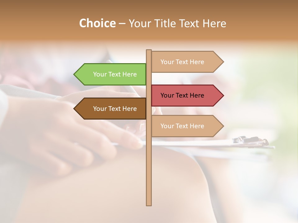 Paper Line Hands PowerPoint Template
