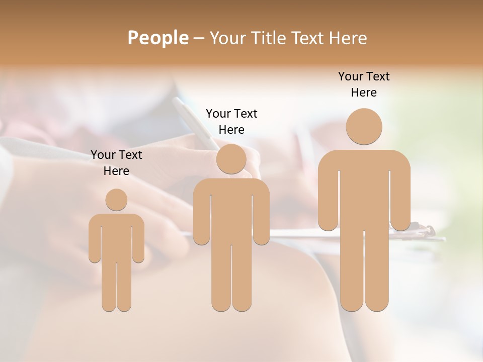 Paper Line Hands PowerPoint Template