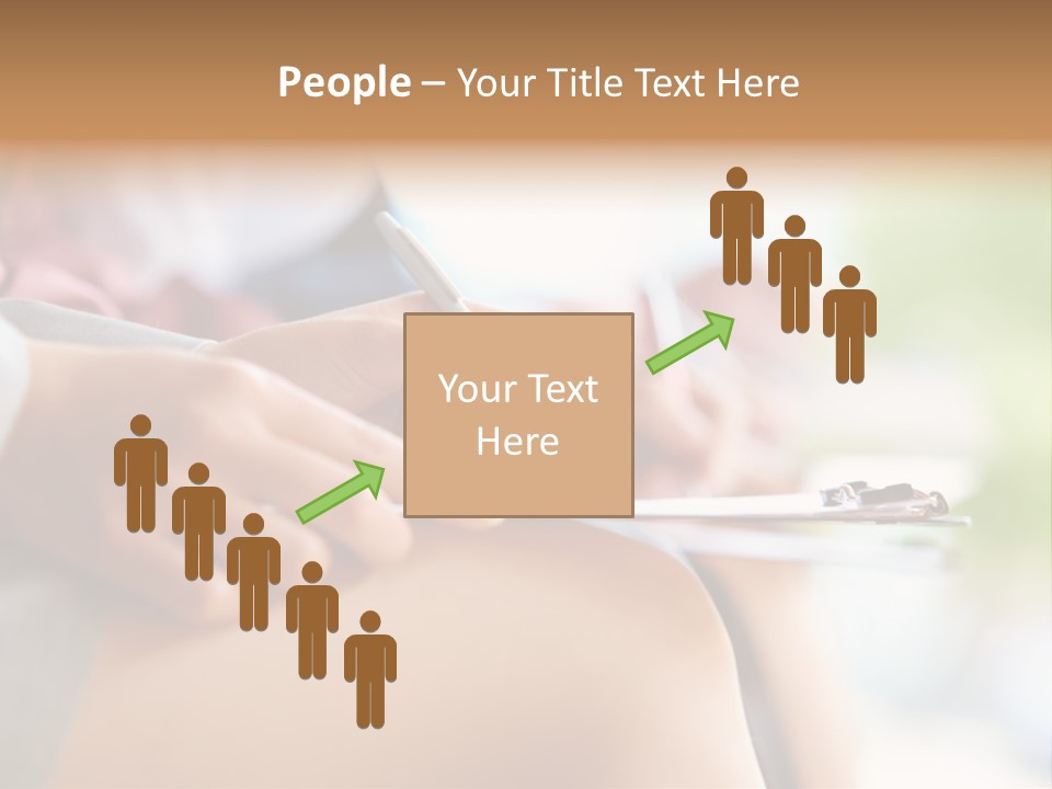 Paper Line Hands PowerPoint Template