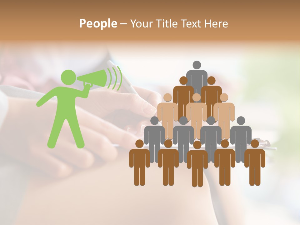 Paper Line Hands PowerPoint Template