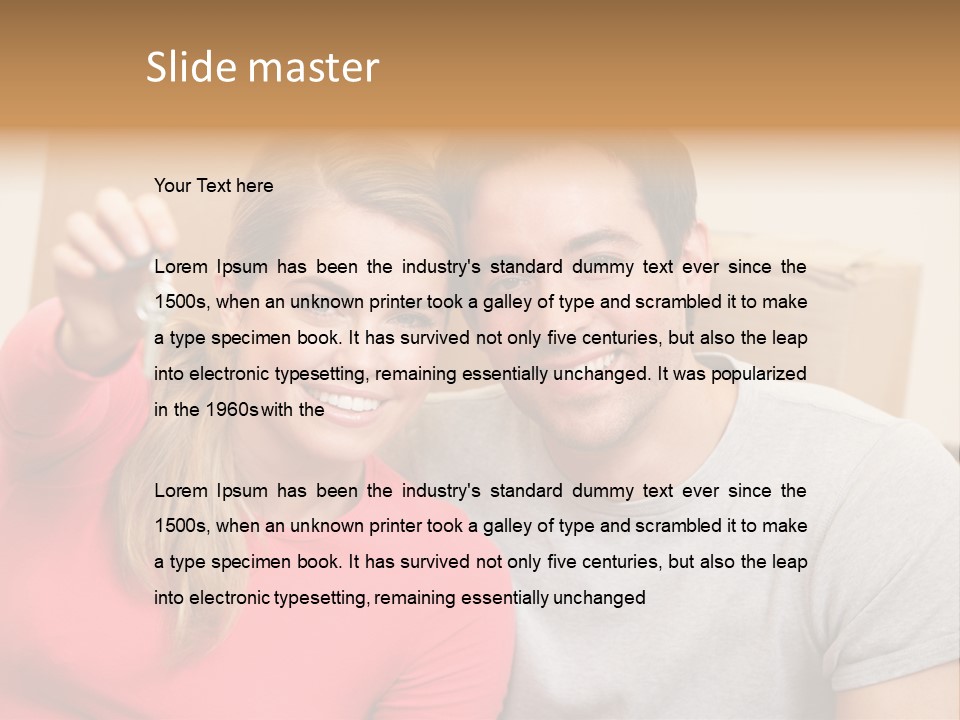 Moving Out Smiling Man PowerPoint Template