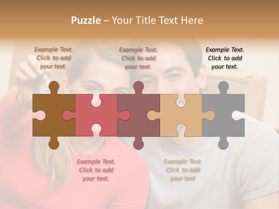 Moving Out Smiling Man PowerPoint Template