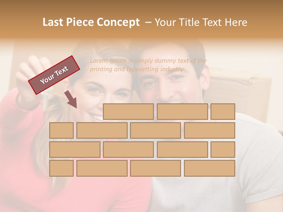 Moving Out Smiling Man PowerPoint Template