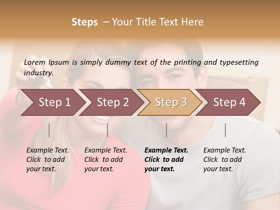 Moving Out Smiling Man PowerPoint Template