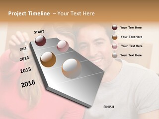 Moving Out Smiling Man PowerPoint Template
