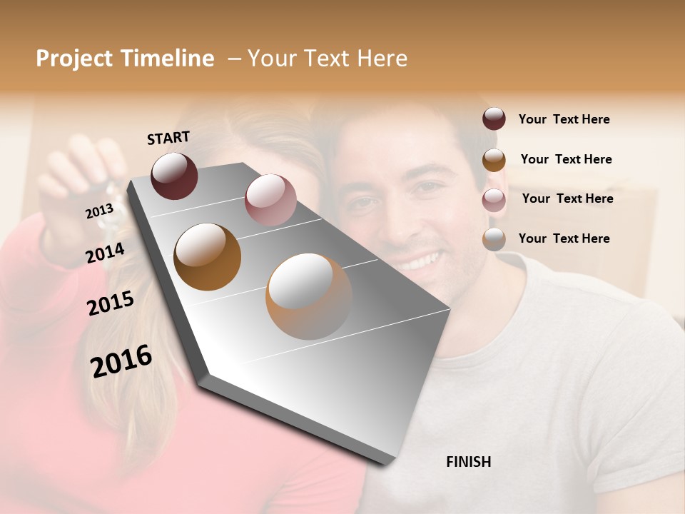 Moving Out Smiling Man PowerPoint Template