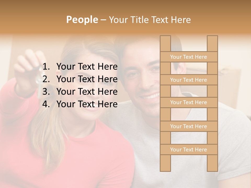 Moving Out Smiling Man PowerPoint Template