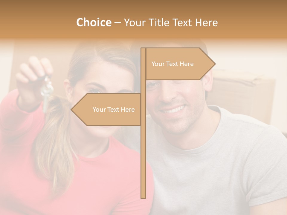 Moving Out Smiling Man PowerPoint Template