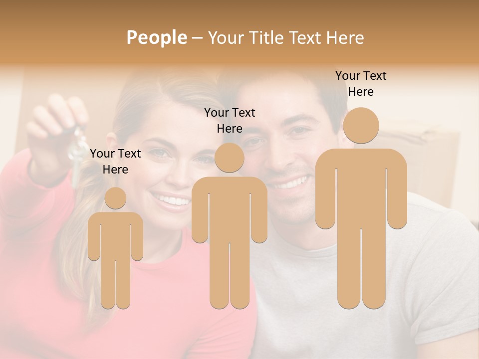 Moving Out Smiling Man PowerPoint Template