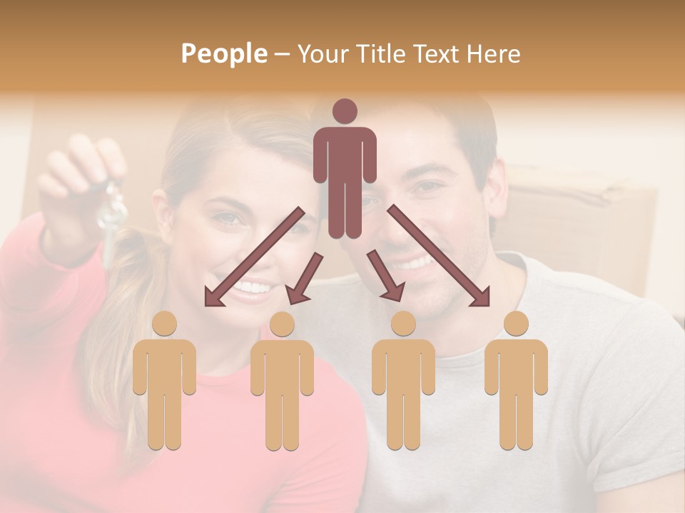 Moving Out Smiling Man PowerPoint Template