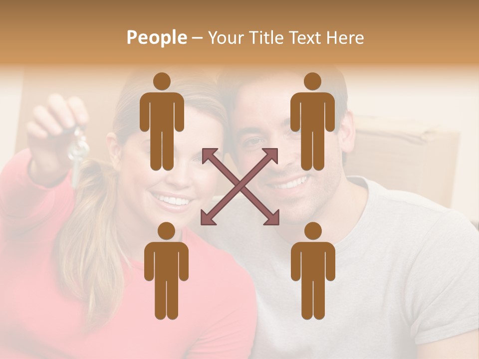 Moving Out Smiling Man PowerPoint Template