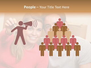 Moving Out Smiling Man PowerPoint Template