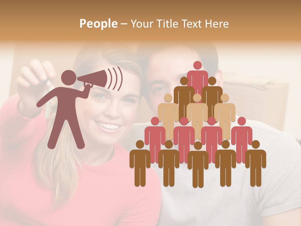 Moving Out Smiling Man PowerPoint Template