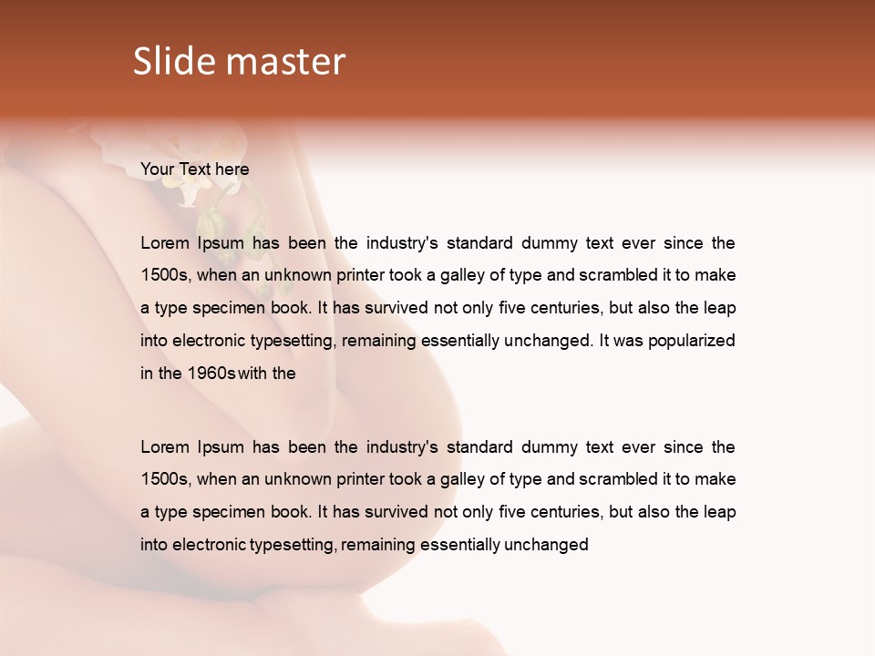 Beauty Skin Flora PowerPoint Template