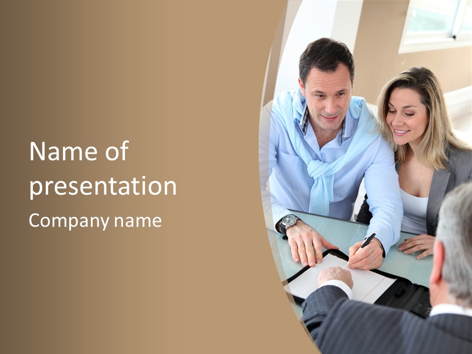 Couple Signature Home PowerPoint Template