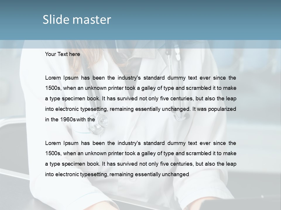 Doctor Laptop Only PowerPoint Template