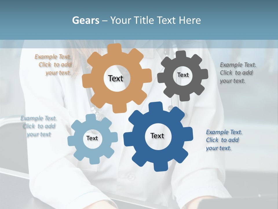 Doctor Laptop Only PowerPoint Template